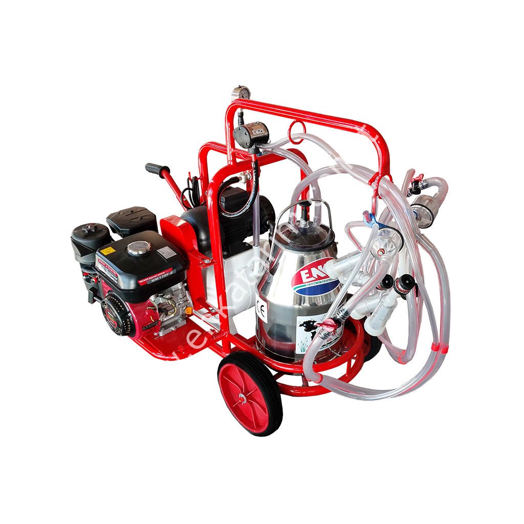 SM 750 KK tek güğüm çift sağım krom güğümlü benzin motorlu kuru süt sağım makinesi, keçi için