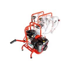 SM 250 KK tek güğüm dört sağım alüminyum güğümlü benzin motorlu kuru süt sağım makinesi, keçi için