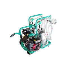 SM 600 KK çift güğüm dört sağım krom güğümlü benzin motorlu kuru süt sağım makinesi, keçi için