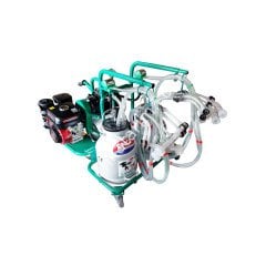 SM 600 KK çift güğüm dört sağım alüminyum güğümlü benzin motorlu kuru süt sağım makinesi, keçi için