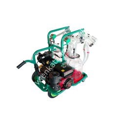 SM 600 KK çift güğüm dört sağım şeffaf güğümlü benzin motorlu kuru süt sağım makinesi, keçi için