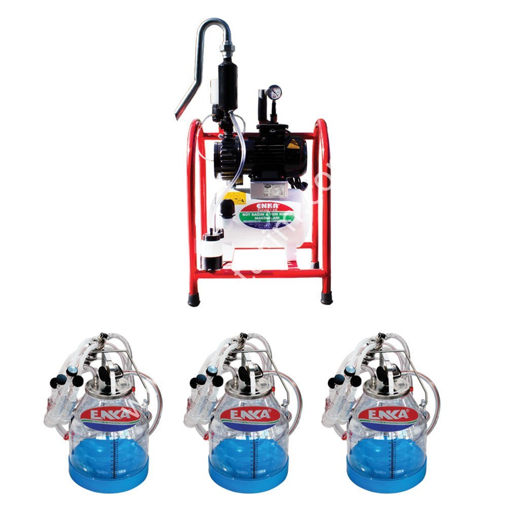 SM 900 KK üç güğüm altı sağım şeffaf güğümlü damlama yağlı süt sağım makinesi, koyun için