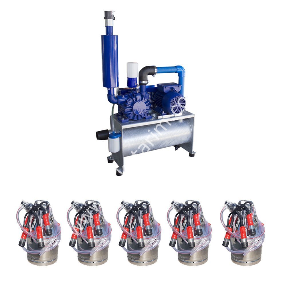 VPG 505 5 krom güğümlü sabit tip süt sağım makinesi