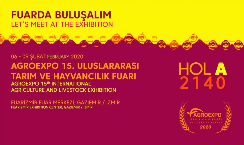 AGROEXPO 15. Tarım ve Hayvancılık Fuarı’ndayız.