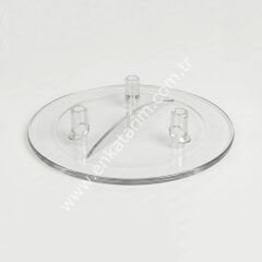 3 çıkışlı Ø 210 mm polikarbon güğüm kapağı