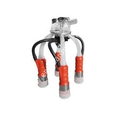 Uzun silikon memelikli kırmızı plastik kılıflı Ø 27 mm 300 ccm Westfalia inek pençeli inek sağım demedi