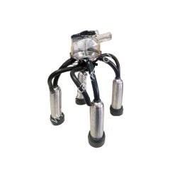 Uzun kauçuk Alfa tipi memelikli krom kılıflı Ø 17 mm 300 ccm Westfalia inek pençeli inek sağım demedi