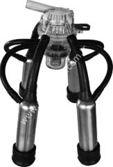 Uzun kauçuk memelikli krom kılıflı Ø 27 mm 240 ccm Pulsmatik inek pençeli inek sağım demedi