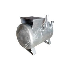 Büyük polikarbon kapaklı, 3/4'' plastik regülatörlü, galvanizli, malzemesiz, kuru tip vakum kazanı