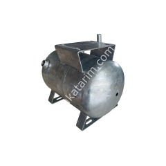 Büyük polikarbon kapaklı, 3/4'' plastik regülatörlü, galvanizli, malzemesiz, kuru tip vakum kazanı