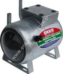 Büyük polikarbon kapaklı, 3/4'' plastik regülatörlü, galvanizli, malzemeli, kuru tip vakum kazanı