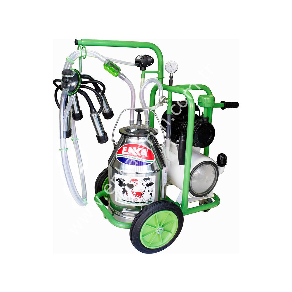 SM 400 tek güğüm tek sağım krom güğümlü kuru süt sağım makinesi, inek için