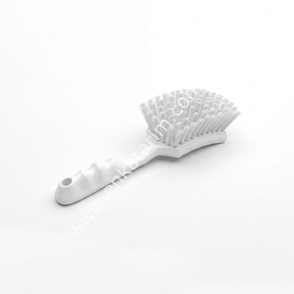 Polyester kıllı fırça, plastik saplı, 14 cm
