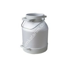 20 lt plastik alt çemberli sallama saplı kapaksız alüminyum süt güğümü, Ø 180 mm ağızlı