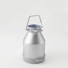 20 lt güğüm, plastik alt çemberli, sallama saplı, kapaksız, alüminyum, Ø 180 mm ağızlı