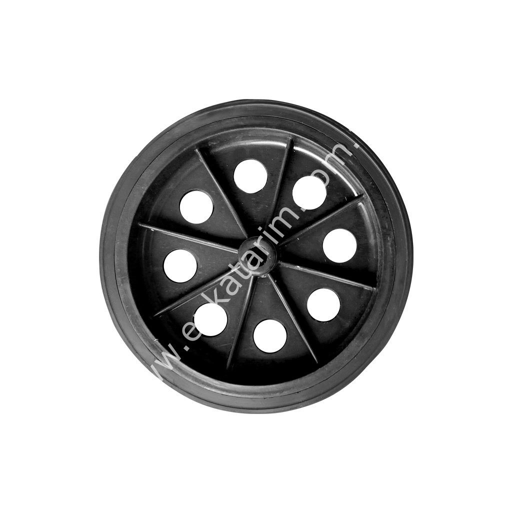 300 x 60 mm büyük tekerlek, siyah