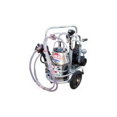 SM 700K tek güğüm tek sağım krom güğümlü kuru süt sağım makinesi, inek için, kompakt