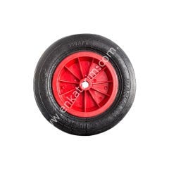 335 x 75 mm deliksiz, kalın, duble tekerlek, kırmızı