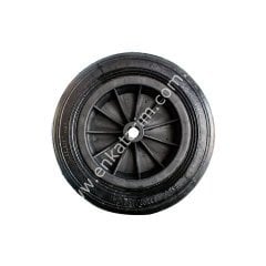 335 x 75 mm deliksiz, kalın, duble tekerlek, siyah