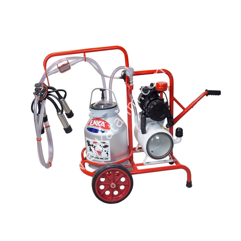 SM 750 tek güğüm tek sağım alüminyum güğümlü kuru süt sağım makinesi, inek için