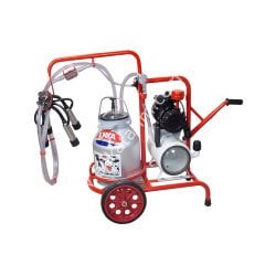 SM 750 tek güğüm tek sağım alüminyum güğümlü kuru süt sağım makinesi, inek için