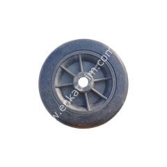 200 x 40 mm deliksiz küçük siyah tekerlek, Ecocompact