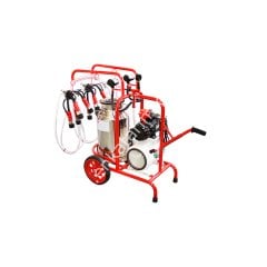 SM 250 tek güğüm çift sağım krom güğümlü kuru süt sağım makinesi, inek için