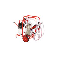 SM 250 tek güğüm çift sağım krom güğümlü kuru süt sağım makinesi, inek için