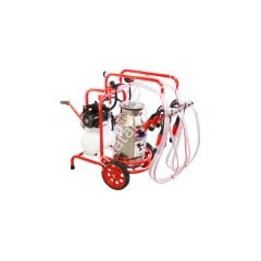 SM 250 tek güğüm çift sağım krom güğümlü kuru süt sağım makinesi, inek için