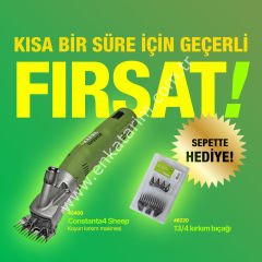 Kerbl Constanta4 koyun kırkma makinası (46220 kodlu 13/4 yedek kırkma bıçağı hediyeli)