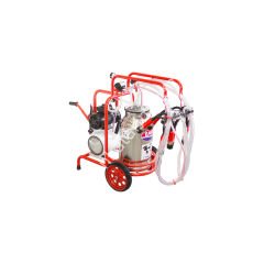 SM 250 tek güğüm çift sağım krom güğümlü turbo yağlı süt sağım makinesi, inek için