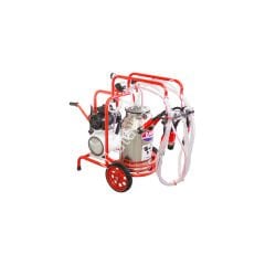 SM 250 tek güğüm çift sağım krom güğümlü turbo yağlı süt sağım makinesi, inek için