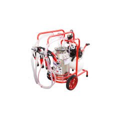 SM 250 tek güğüm çift sağım krom güğümlü turbo yağlı süt sağım makinesi, inek için