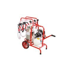 SM 250 tek güğüm çift sağım krom güğümlü turbo yağlı süt sağım makinesi, inek için