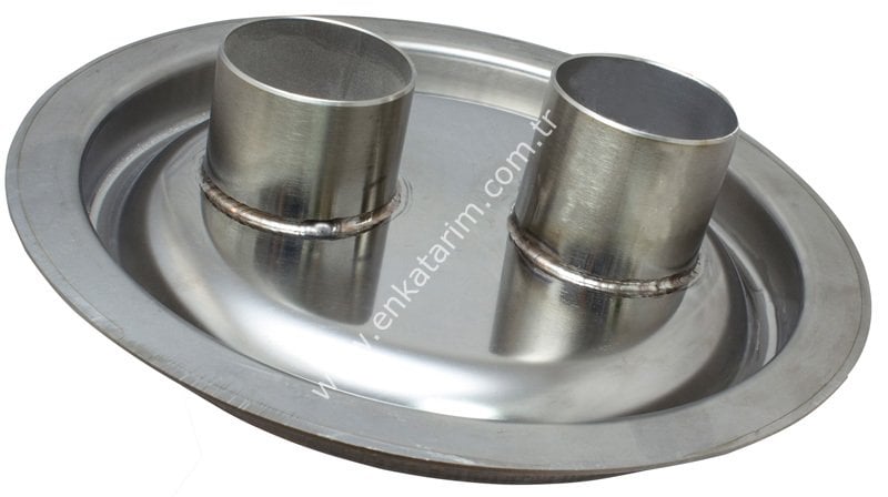 Ø 40 / Ø 40 mm borulu transfer güğüm kapağı, Ø 210 - 217 mm ağızlı güğümler için