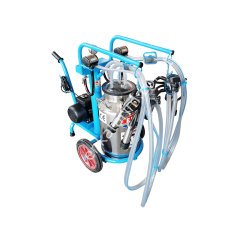 SM 300 tek güğüm çift sağım krom güğümlü kuru süt sağım makinesi, inek için, borulu