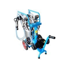 SM 300 tek güğüm çift sağım krom güğümlü kuru süt sağım makinesi, inek için, borulu