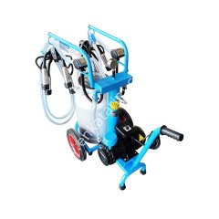 SM 300 tek güğüm çift sağım alüminyum güğümlü kuru süt sağım makinesi, inek için, borulu