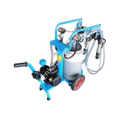 SM 300 tek güğüm çift sağım alüminyum güğümlü kuru süt sağım makinesi, inek için, borulu