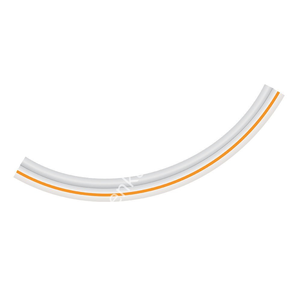 7 x 14 mm turuncu çizgili PVC ikiz hortum (mt)