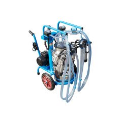 SM 300 tek güğüm çift sağım krom güğümlü damlama yağlı süt sağım makinesi, inek için, borulu