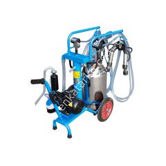 SM 300 tek güğüm çift sağım krom güğümlü damlama yağlı süt sağım makinesi, inek için, borulu