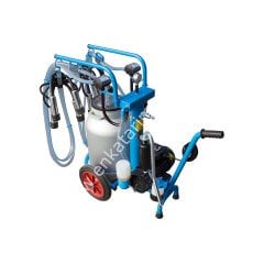 SM 300 tek güğüm çift sağım alüminyum güğümlü damlama yağlı süt sağım makinesi, inek için, borulu