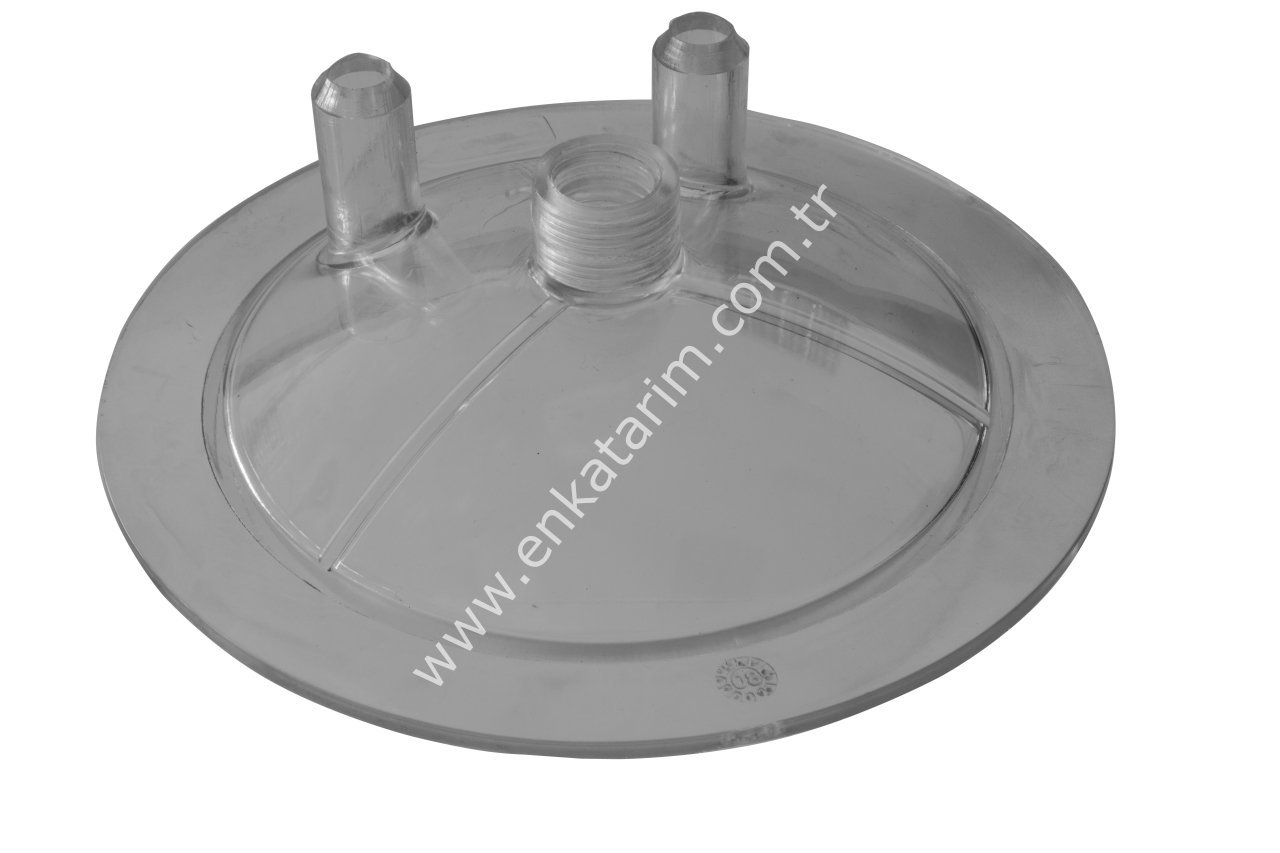 Ø 180 mm 2 çıkışlı polikarbon güğüm kapağı