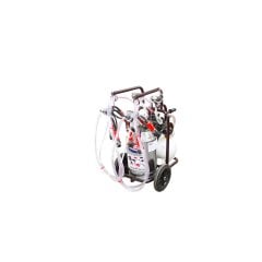 SM 400 tek güğüm çift sağım krom güğümlü damlama yağlı süt sağım makinesi, inek için