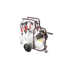 SM 400 tek güğüm çift sağım alüminyum güğümlü turbo yağlı süt sağım makinesi, inek için