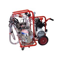 SM 600 çift güğüm çift sağım krom güğümlü kuru süt sağım makinesi, inek için