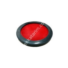 Plastik, kırmızı vakum kazanı kapağı seti