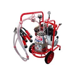 SM 750 tek güğüm tek sağım krom güğümlü kuru benzin motorlu süt sağım makinesi, inek için