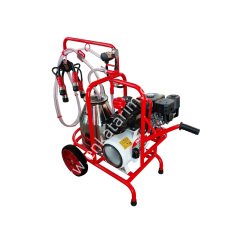 SM 750 tek güğüm tek sağım krom güğümlü kuru benzin motorlu süt sağım makinesi, inek için